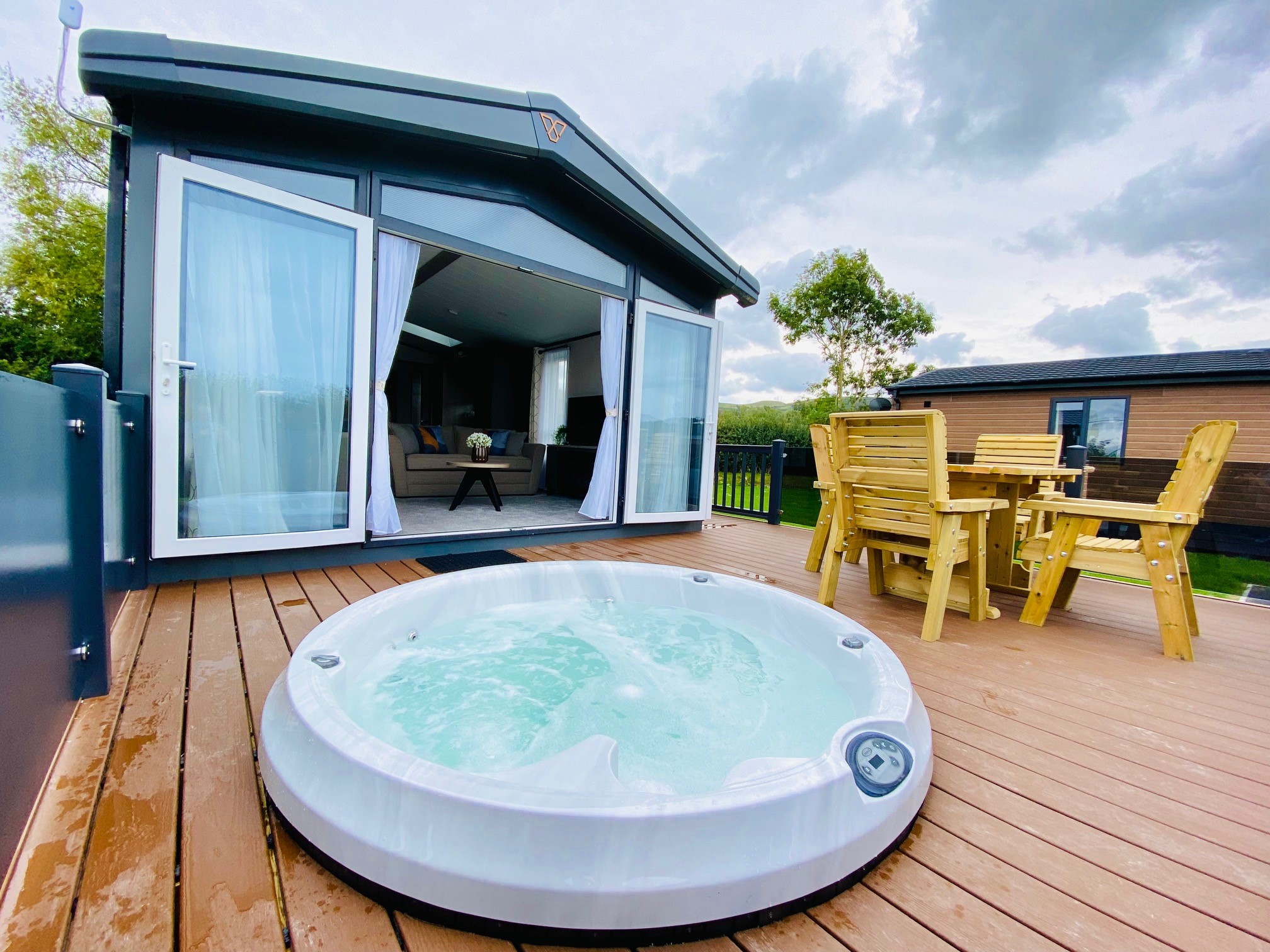 Holiday lodge at Maesmawr Farm Resort