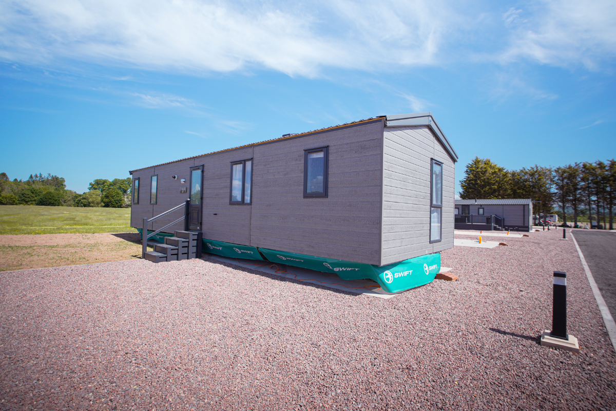 Holiday lodge at Newbridge Country Park