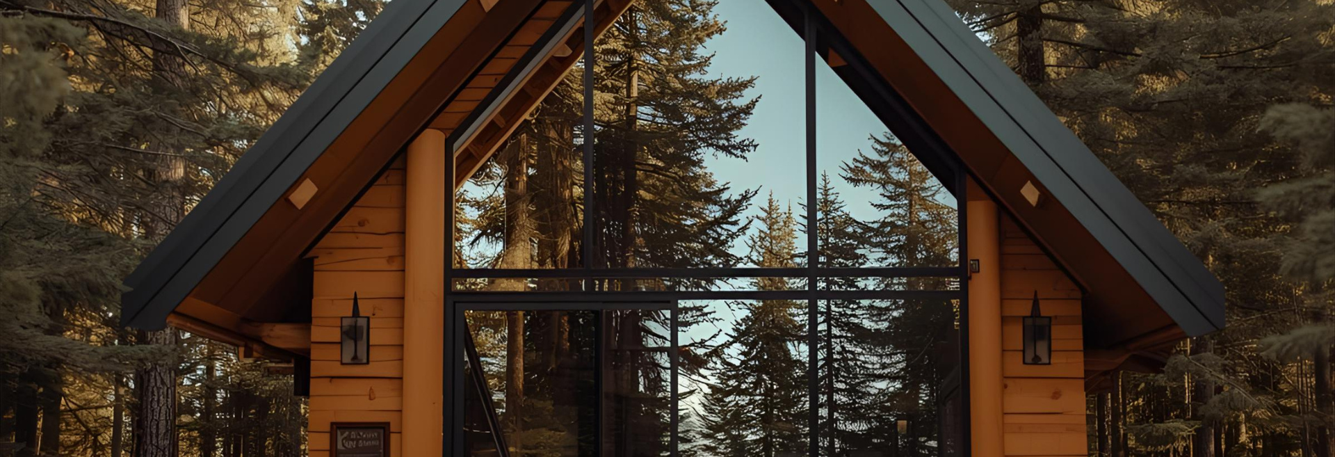 Safe reflective mirror lodge