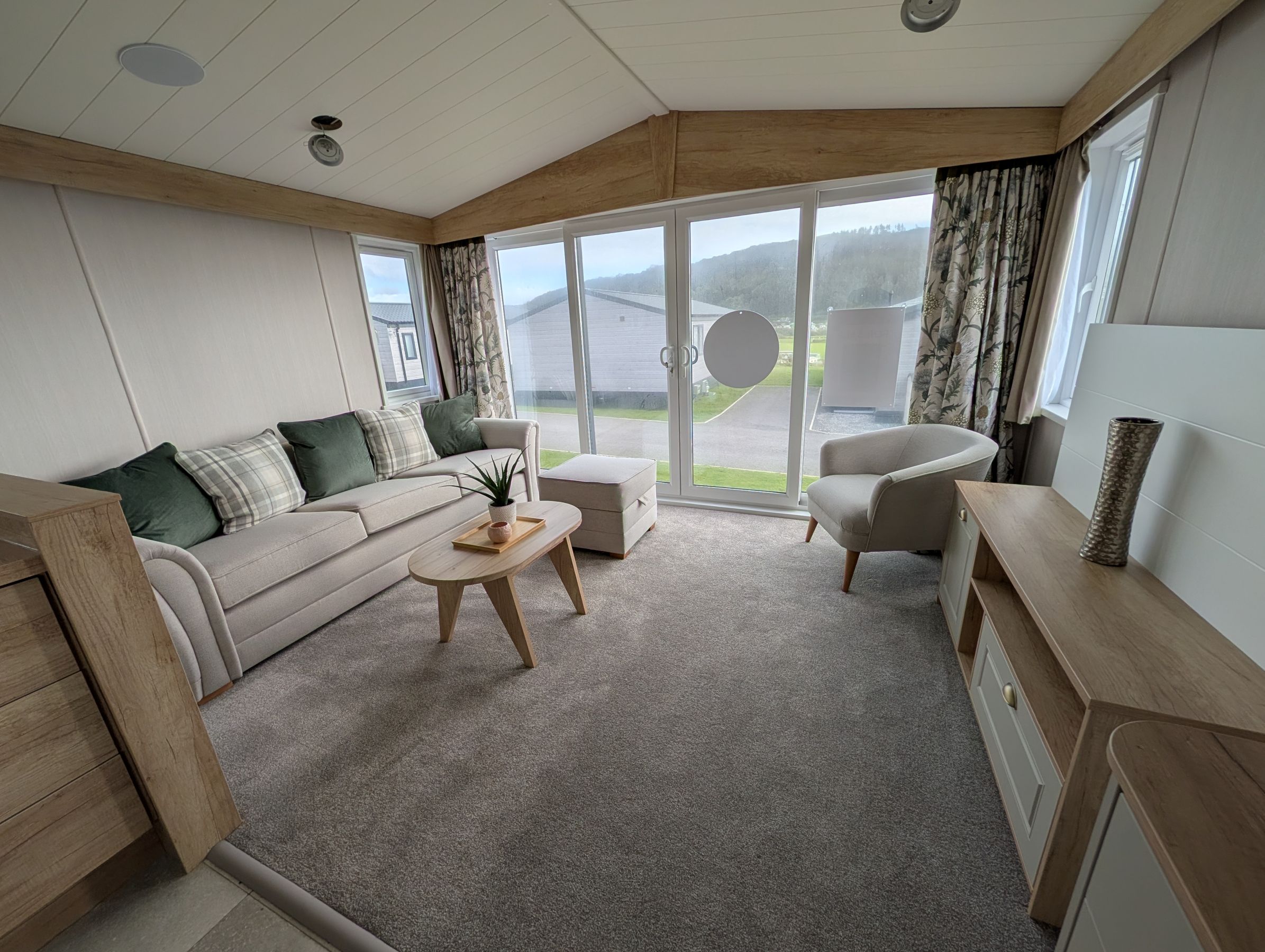 Holiday lodge park at Aber Bay Holiday Park