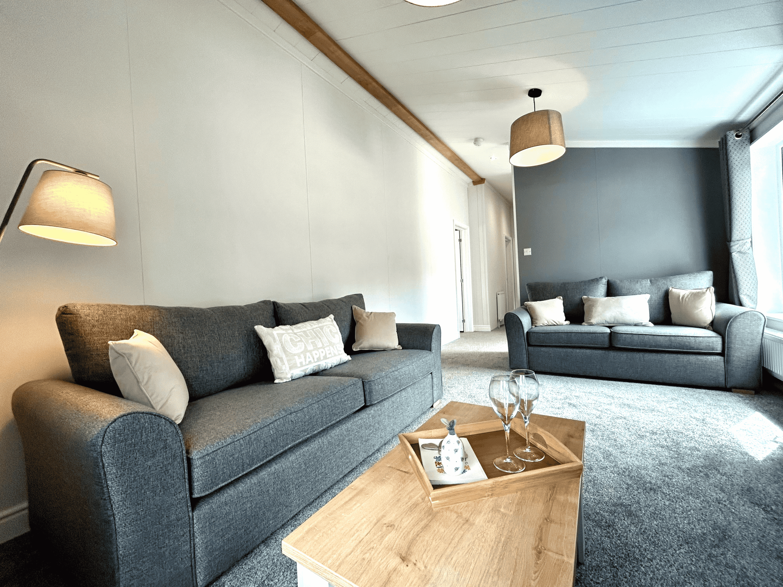 Holiday lodge park at Overstone Lakes Residential