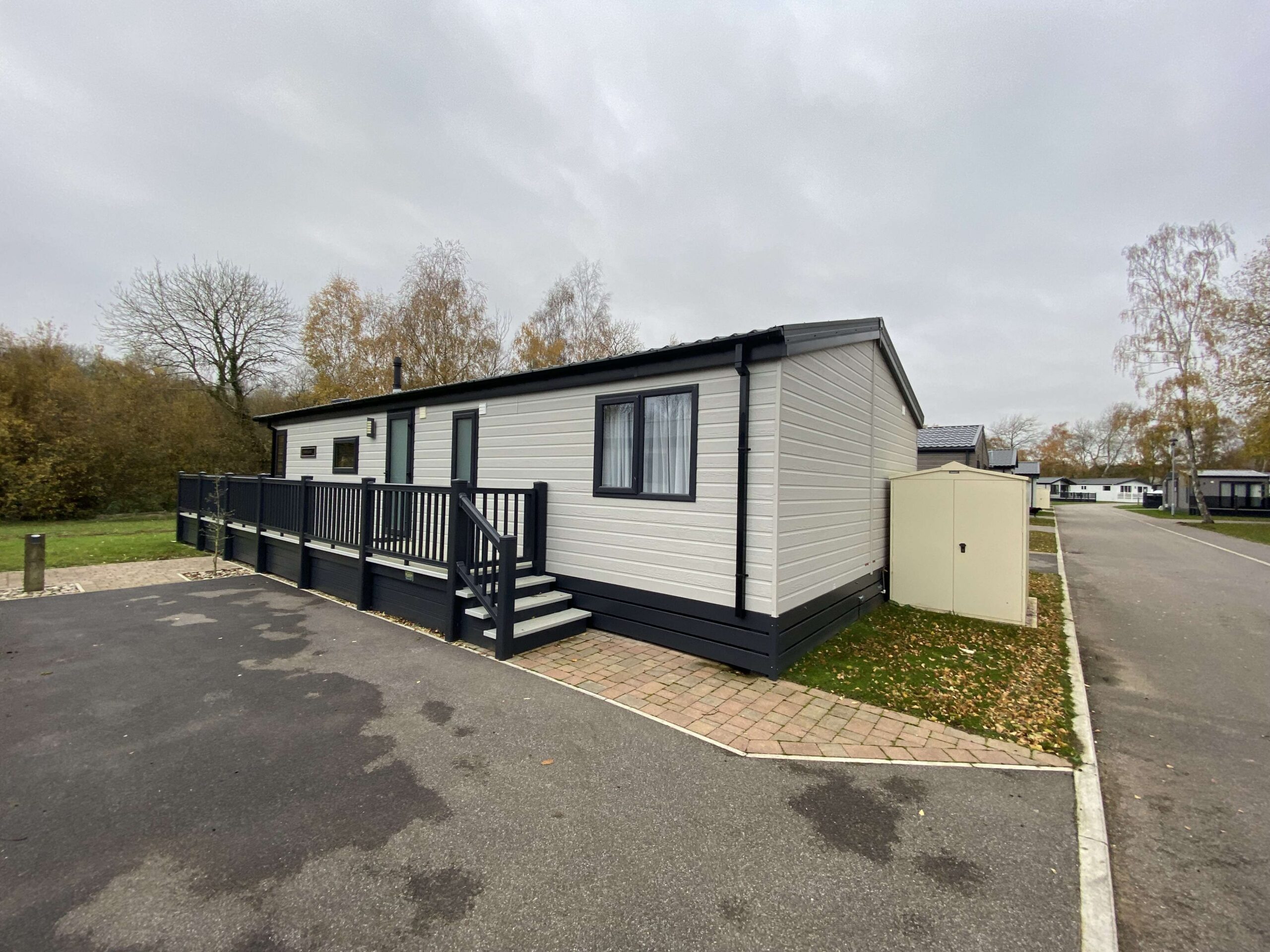 Holiday lodge park at Watermill Leisure Park