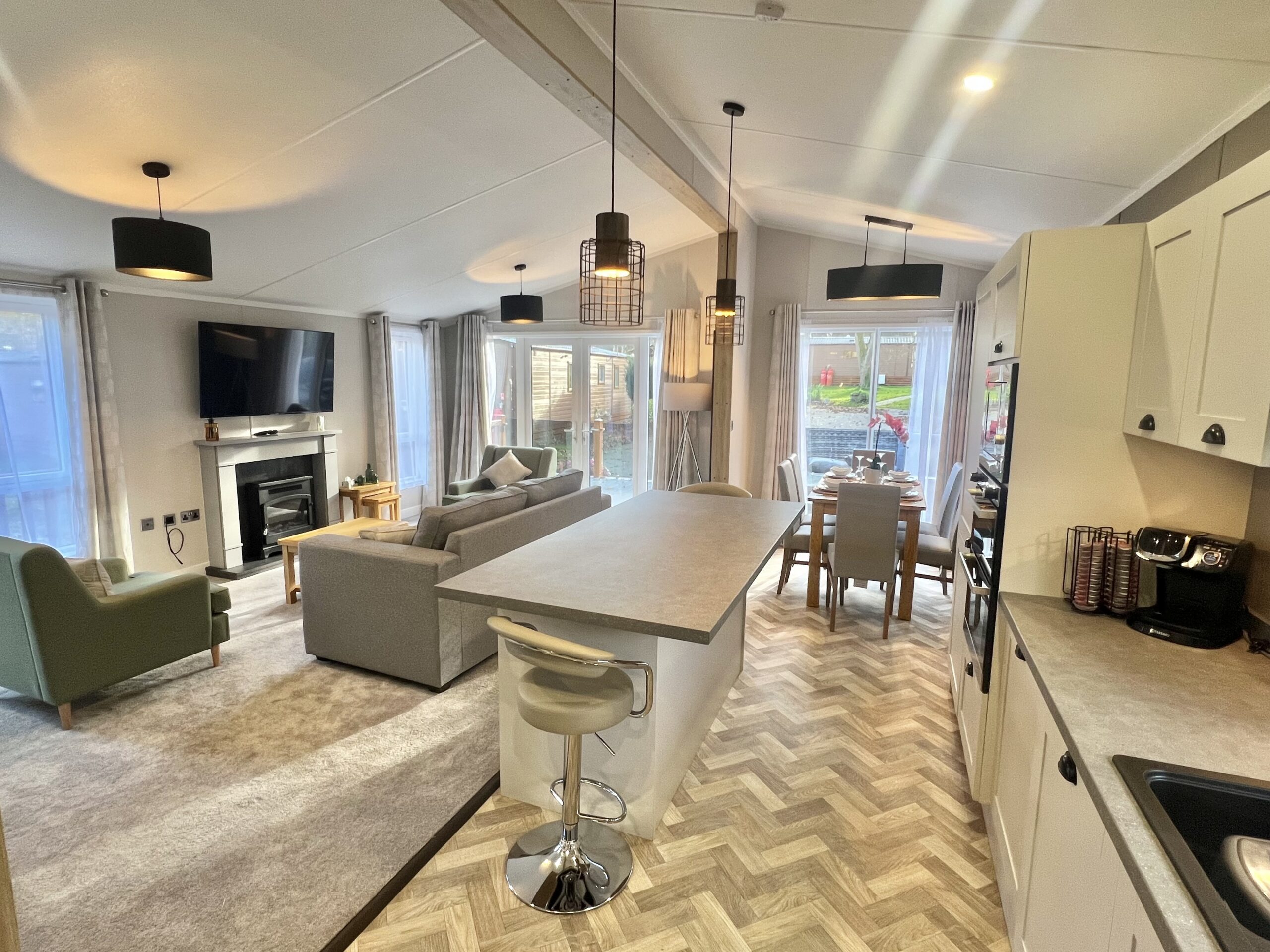 Holiday lodge park at St Ives Holiday Village