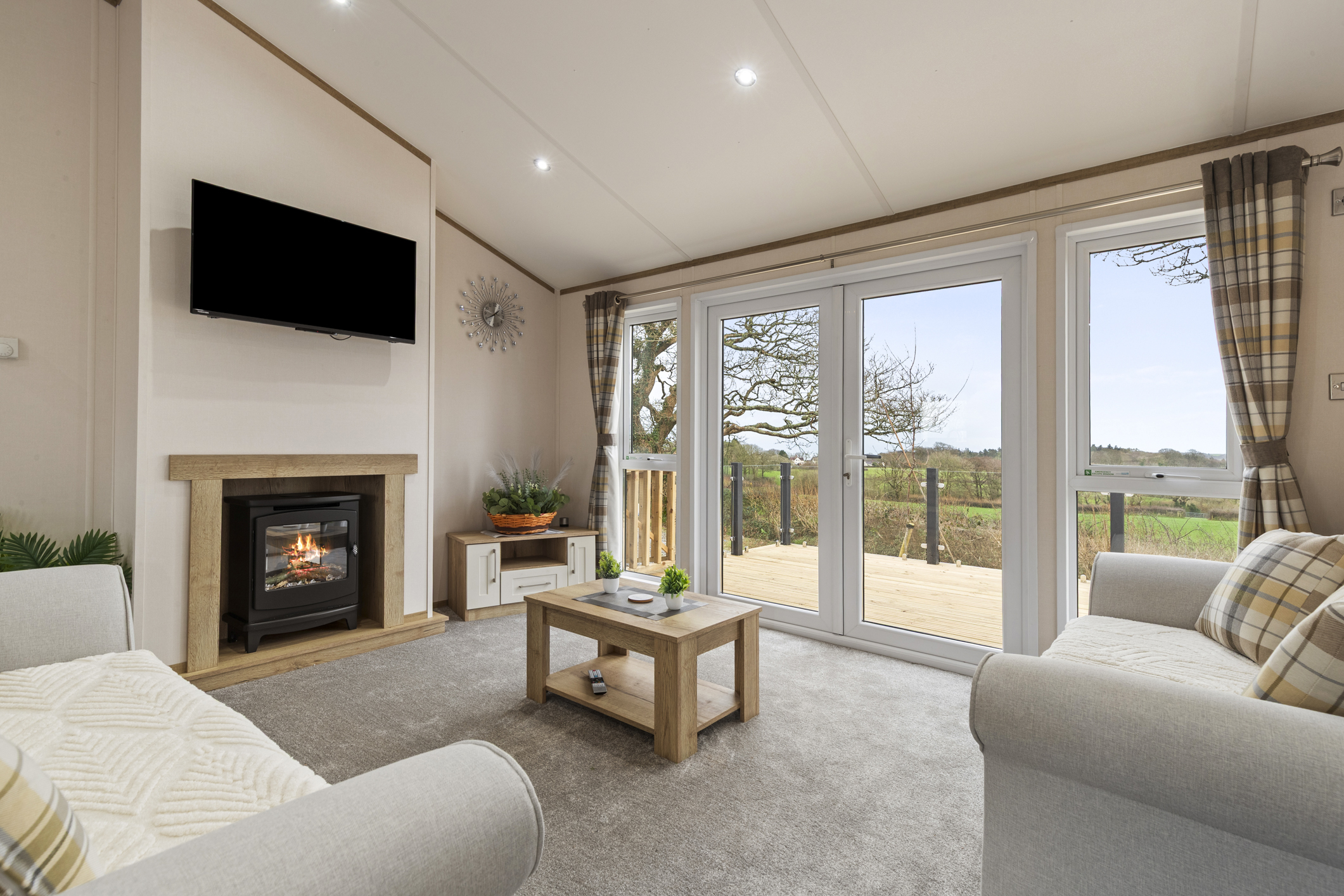 Holiday lodge at Little Haven Retreat