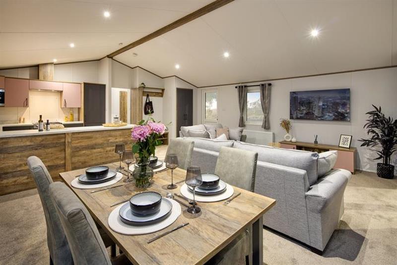 Holiday lodge park at Whitecliff Bay Holiday Park