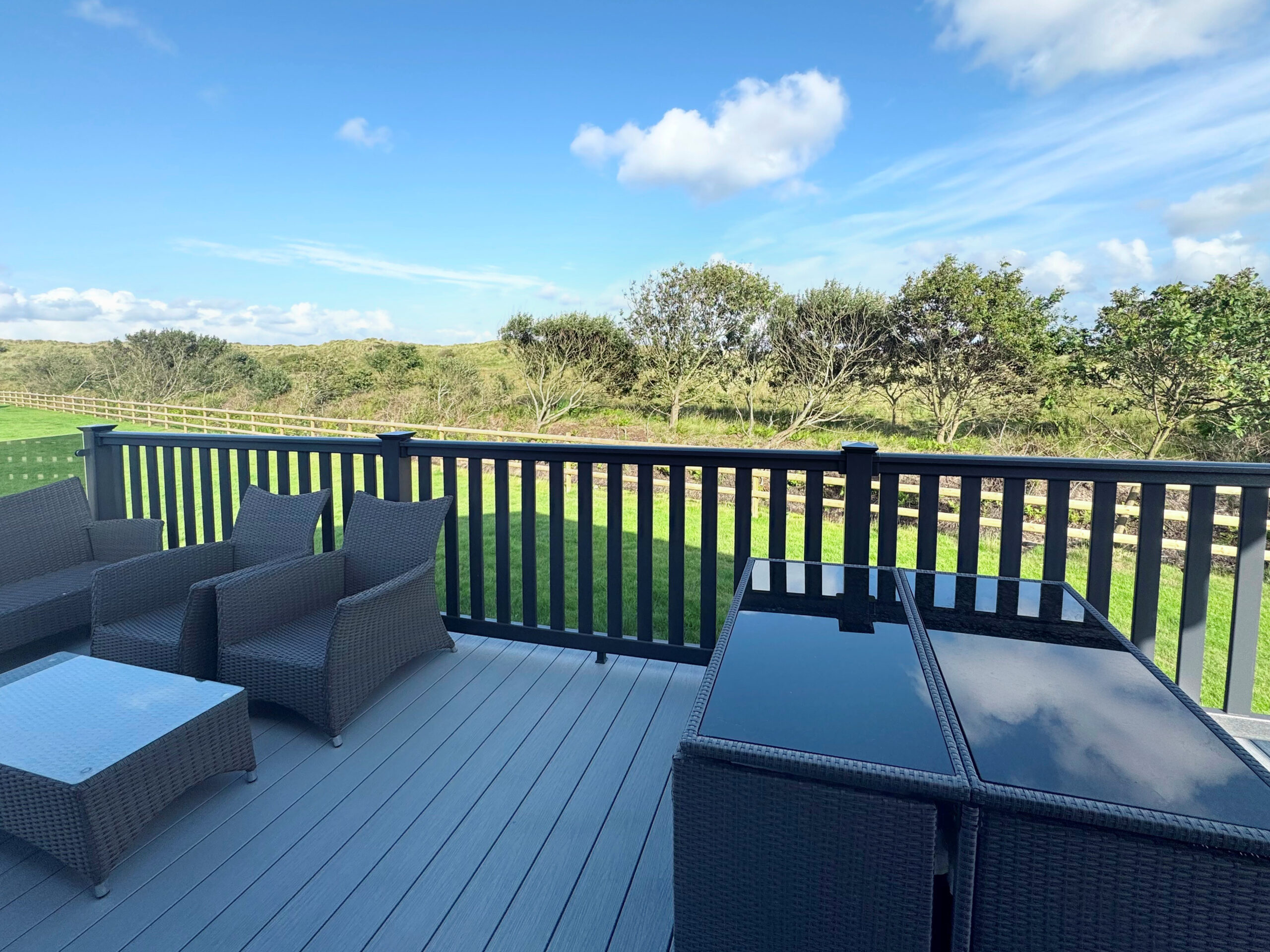 Holiday lodge at Cliff House Holiday Park
