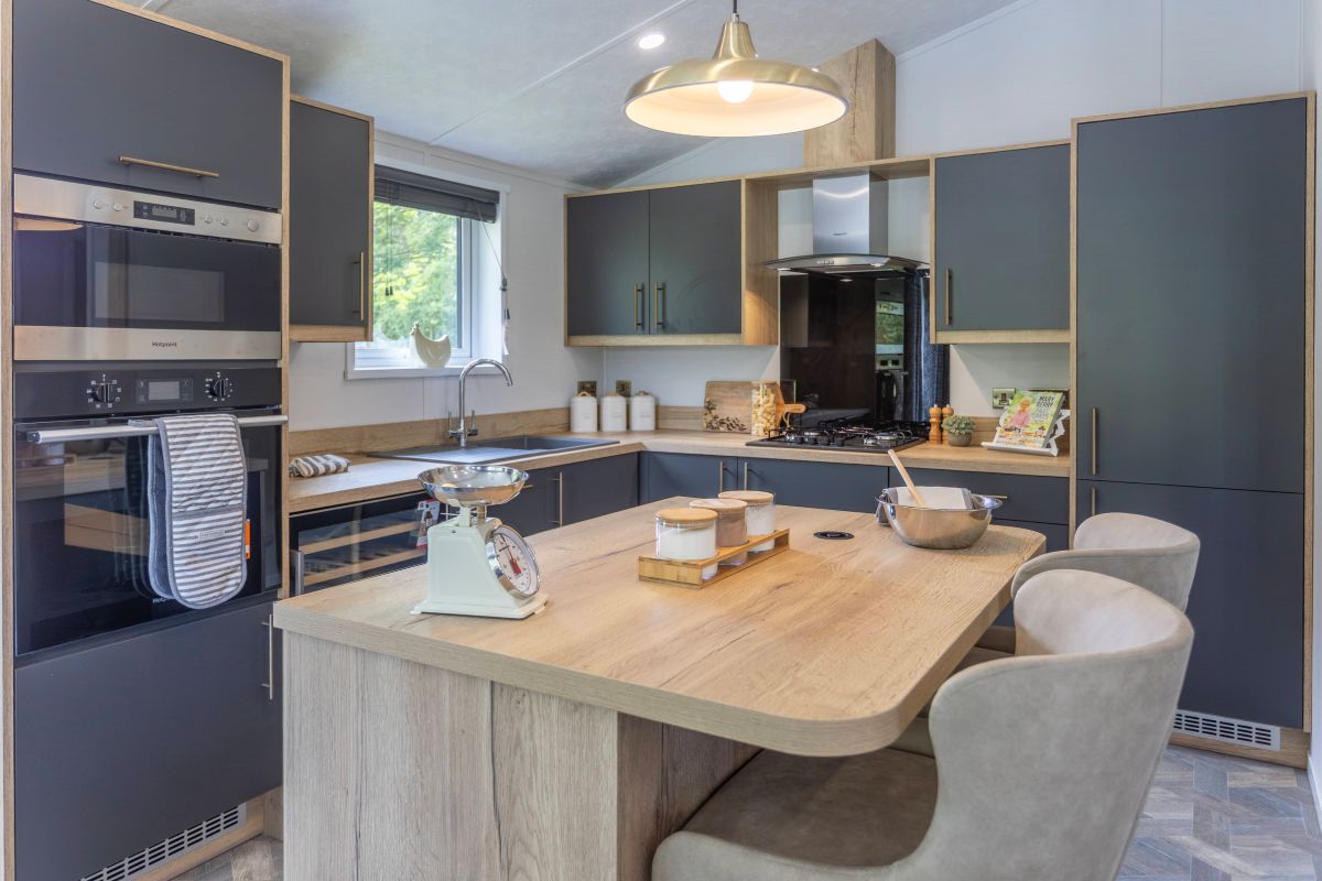Holiday lodge kitchen at The Springs