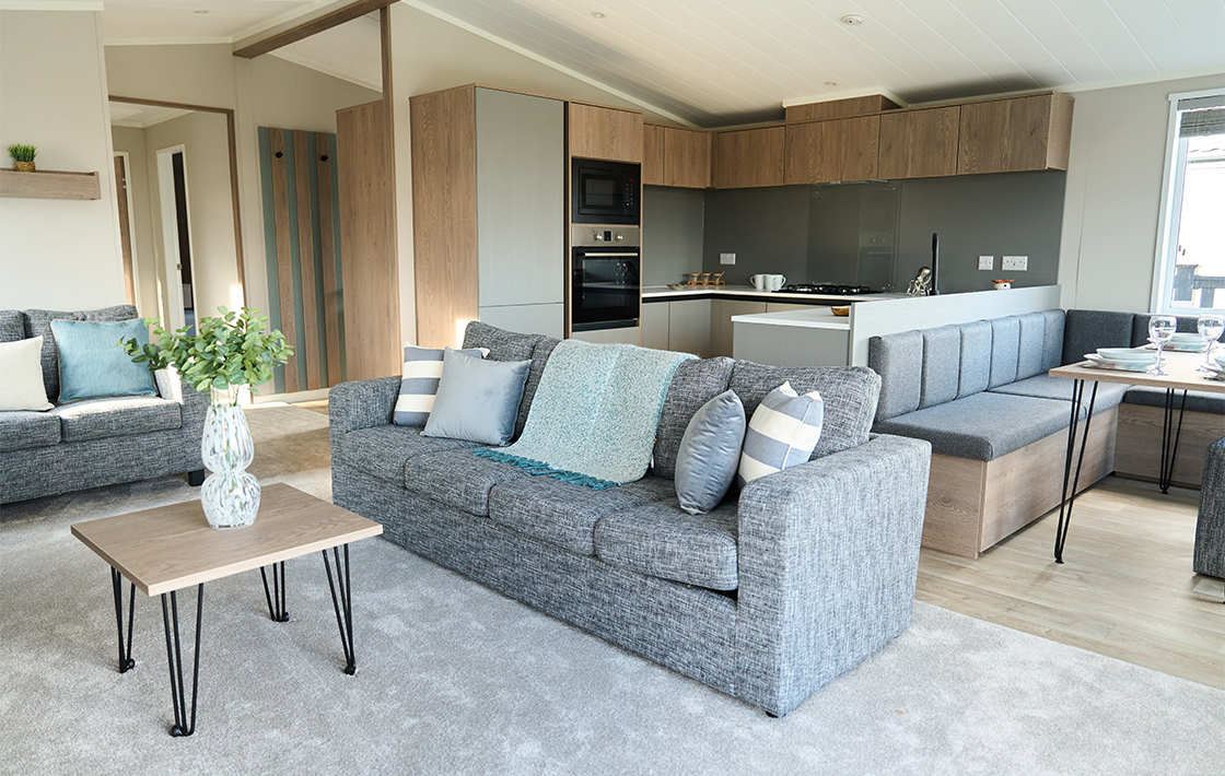 Holiday lodge park at Cornish Meadows Holiday Park