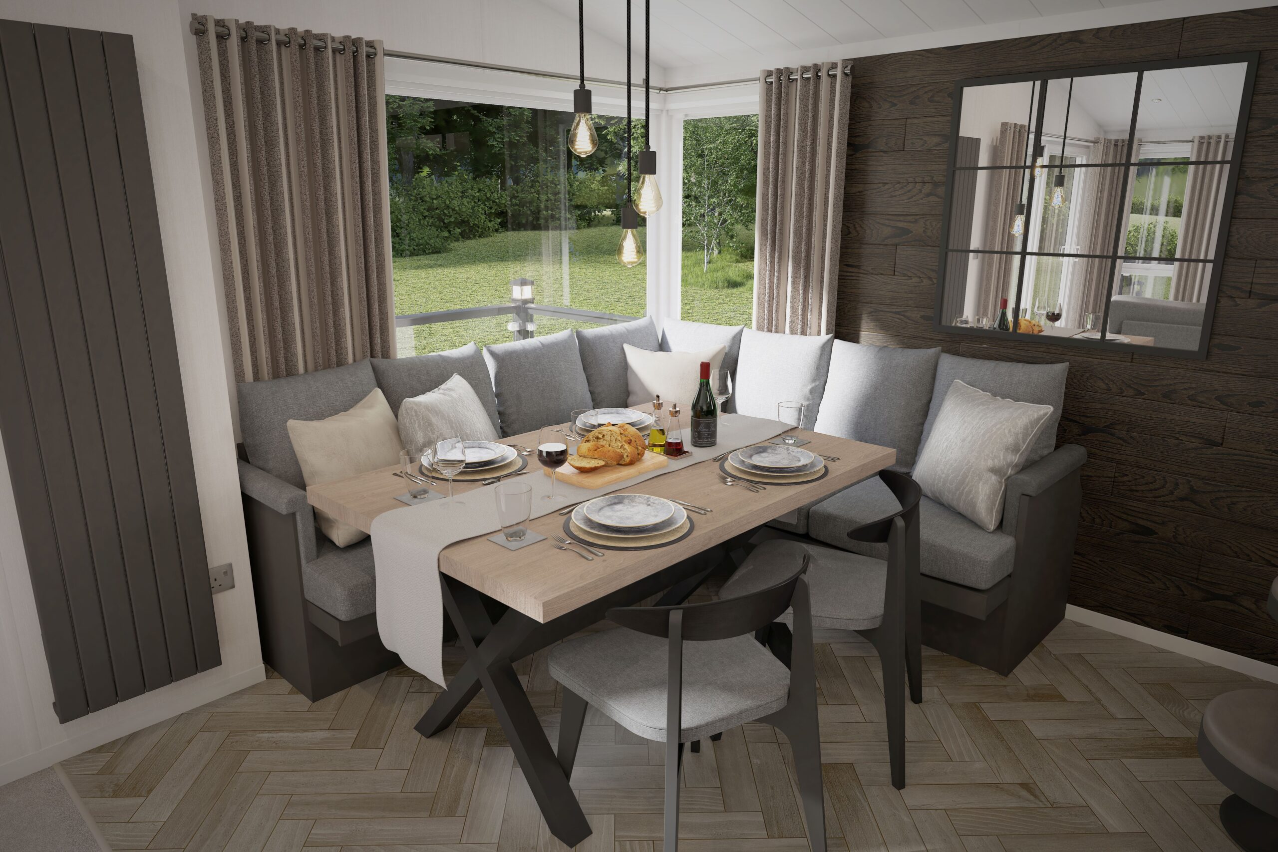 Holiday lodge at Stratford Parks