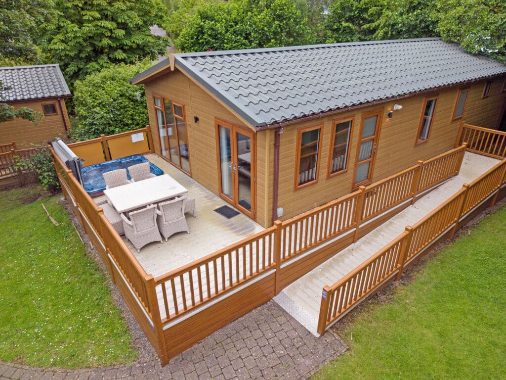 Plantation lodge exterior - holiday lodges for sale in Somerset