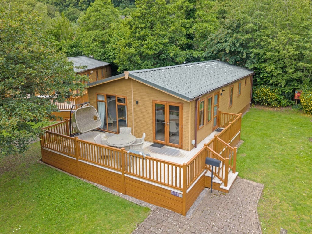 Plantation lodge lounge interior - holiday lodges for sale in Somerset