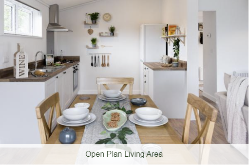 Holiday lodge at Whitehill Country Park