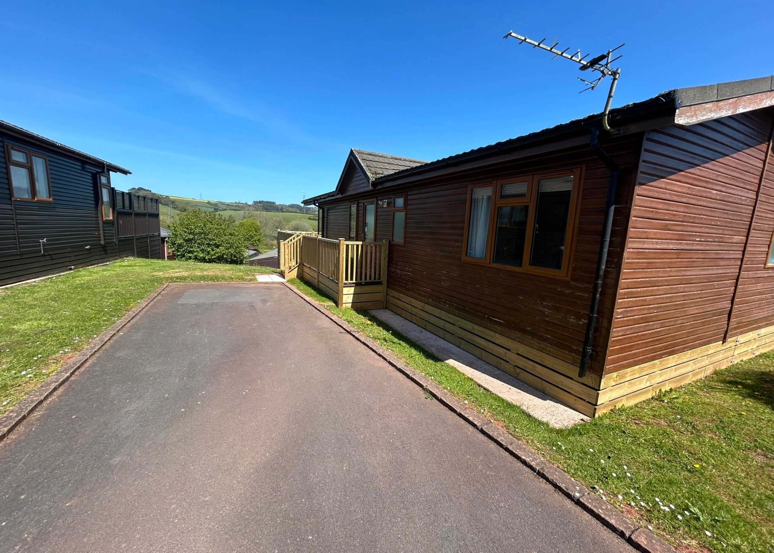 Holiday lodge at Brokerswood Holiday Park