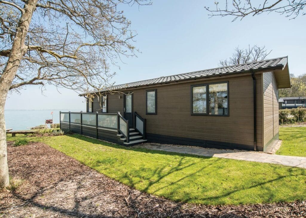 Sandalwood lodge lounge interior - holiday lodges for sale in Isle of Wight
