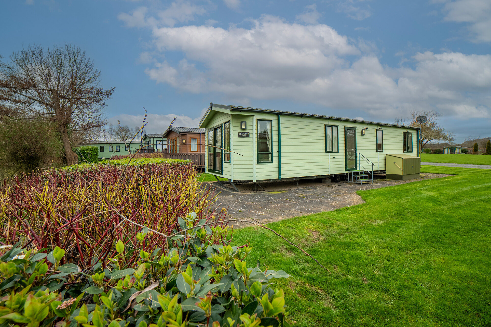 Atlas Sherwood lodge exterior - holiday lodges for sale in Eardisland