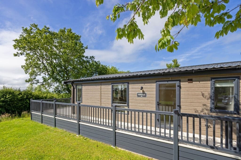 Debonair lodge exterior - holiday lodges for sale in Lyme Regis